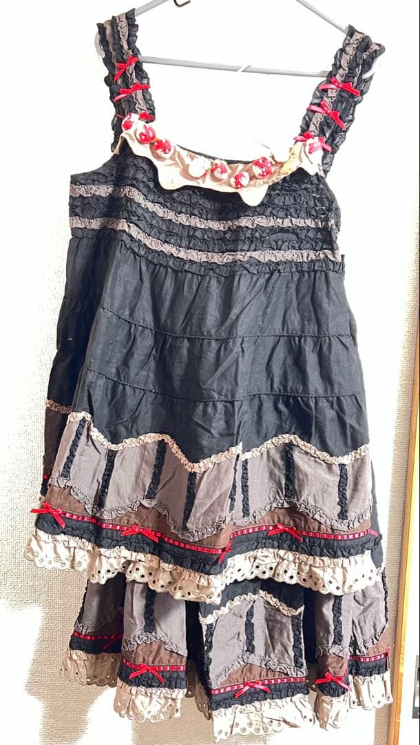 匿名配送/ピンクハウス ケーキモチーフ ノースリーブチュニック&ミディ丈スカート