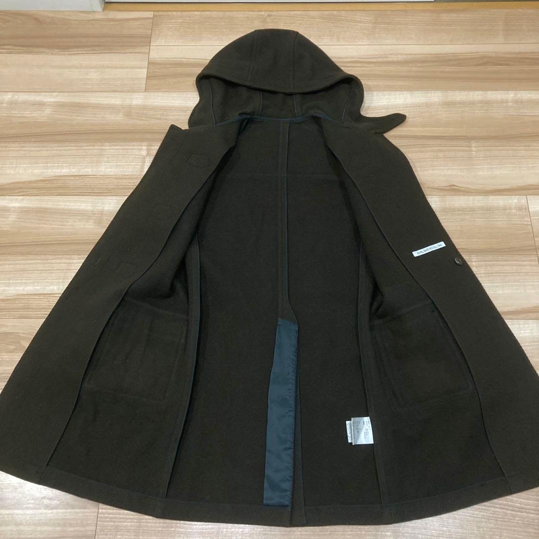 ジョンローレンスサリバン ダッフルコート 38 ダークブラウン ウール