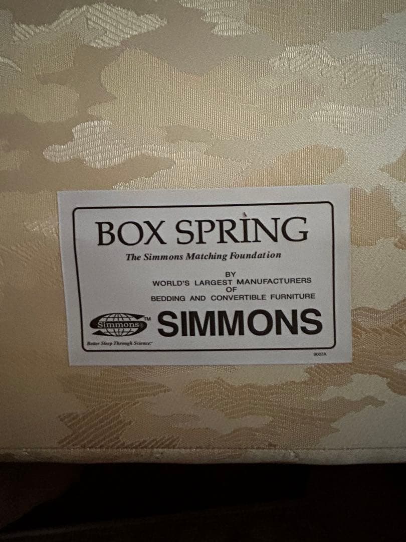 Simmons シモンズ　セミダブル スプリングマットレス ダブルクッション3台