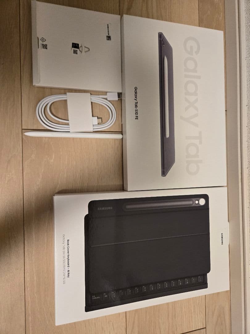 超得Galaxy tab S10 FE 純正キーボード&フィルム&SDフルセット