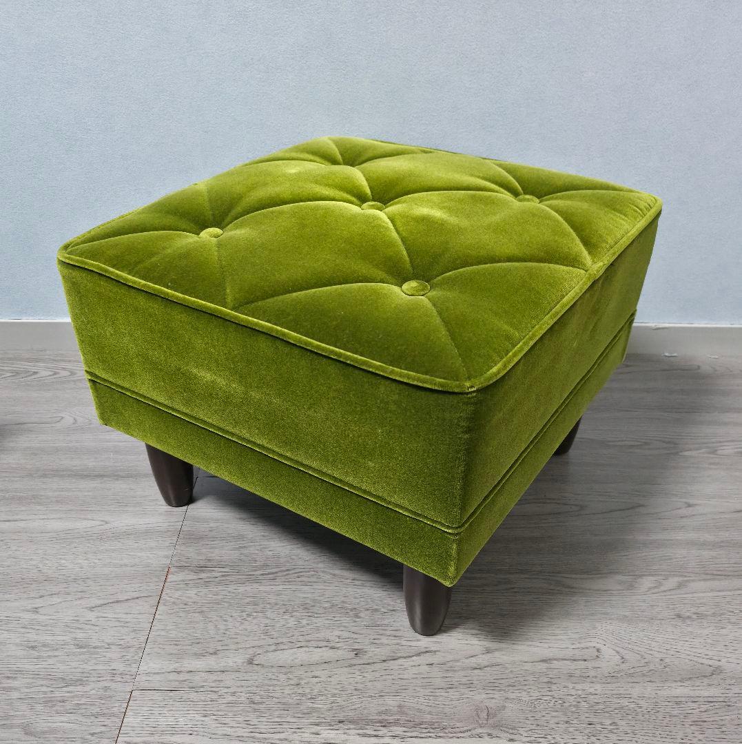カリモク60 オットマン モケットグリーン X36206QD スツール 足置き