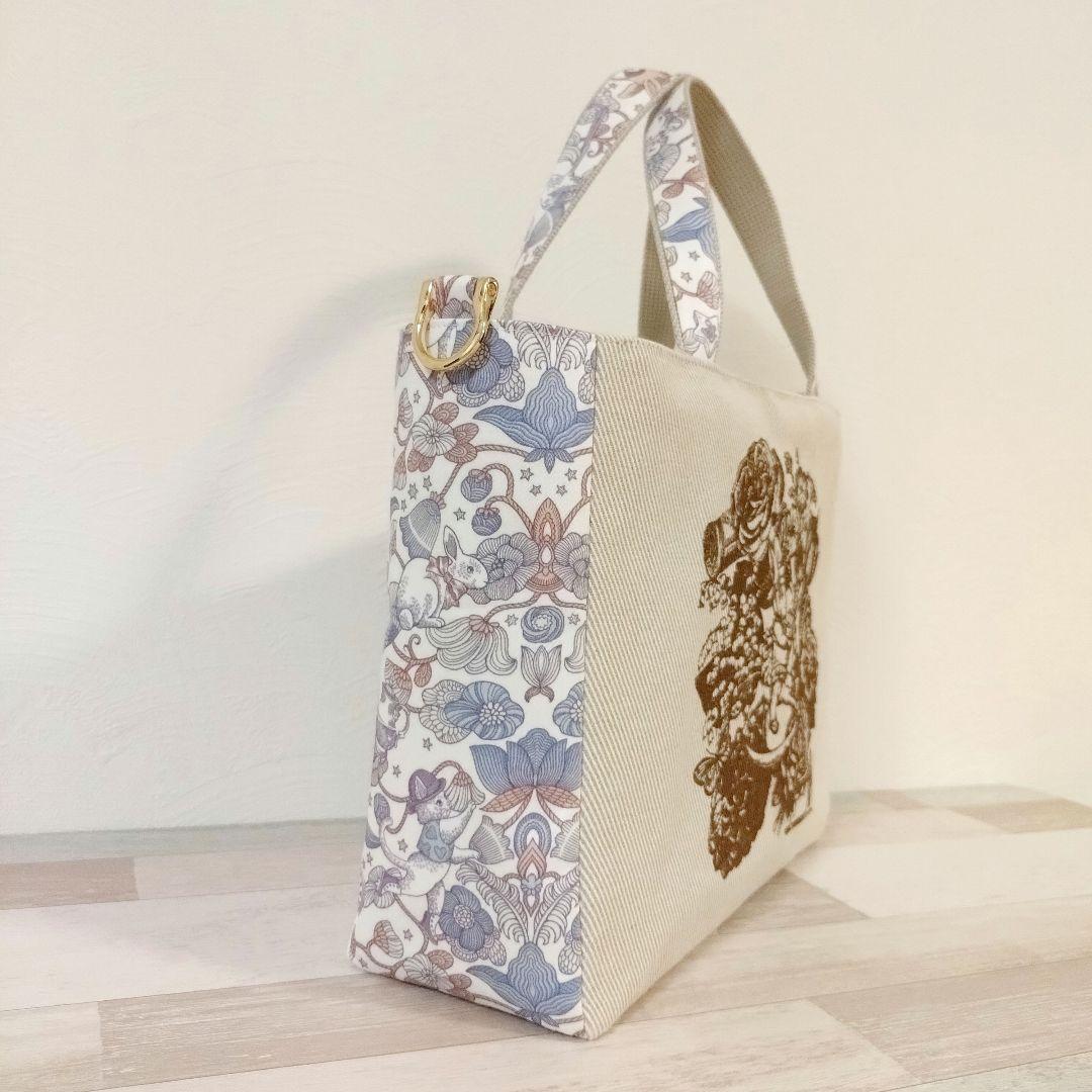 専用☆大きめ 上マチファスナートート＆ ポーチ☆ ジョリーフルール