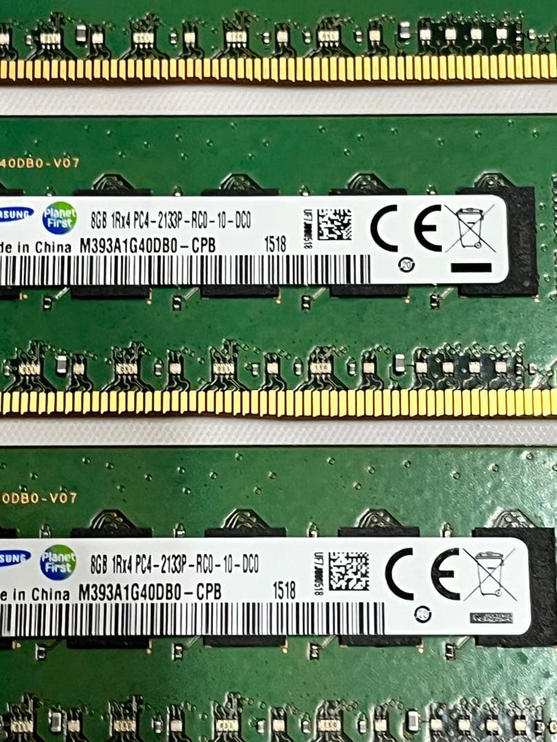 SAMSUNG 8GB 1R×4 PC4-2133P-RC0×20枚