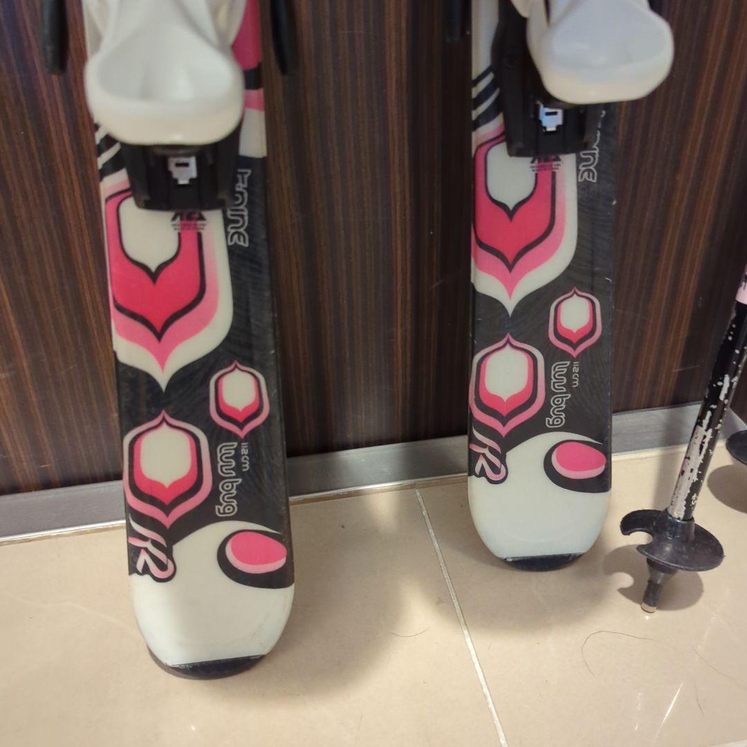 K2 スキー板112cm　ブーツ21cm　ポール80cm