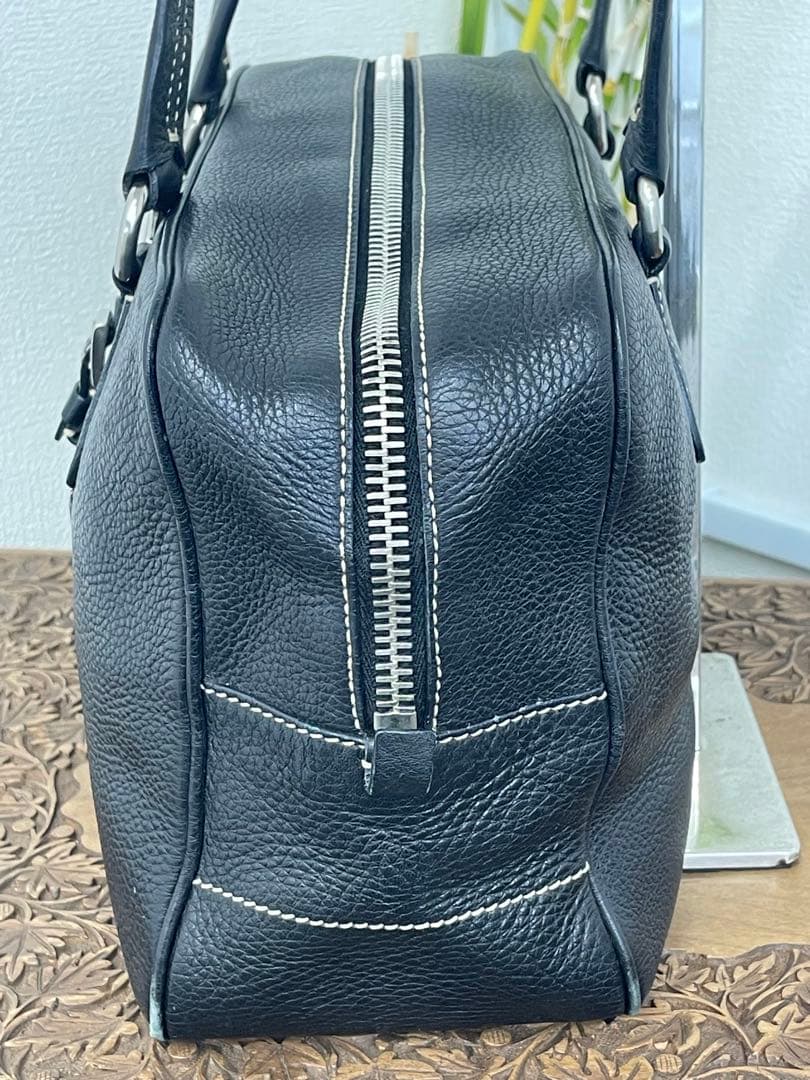 【Ｅ】PRADA ミニボストン BR2246 ブラックレザー