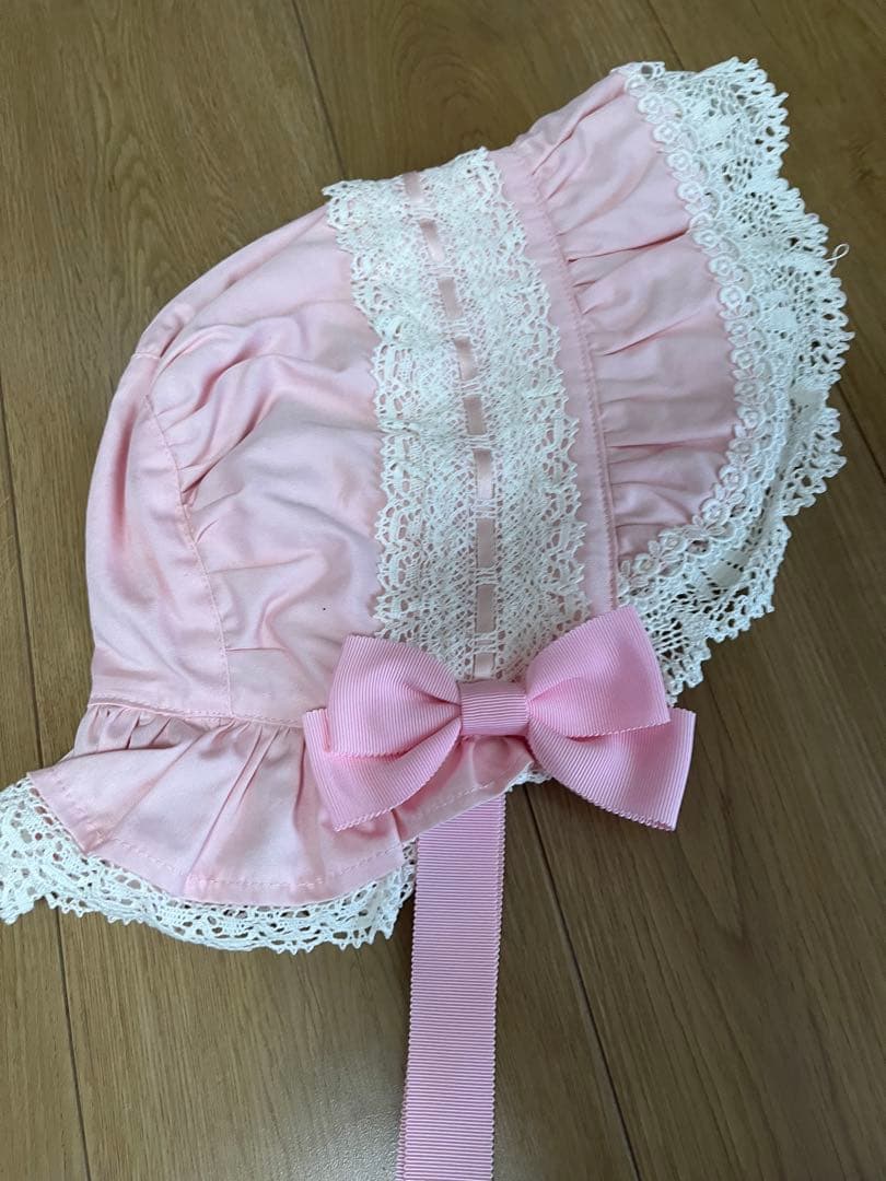 BABY ボンネット　ピンク