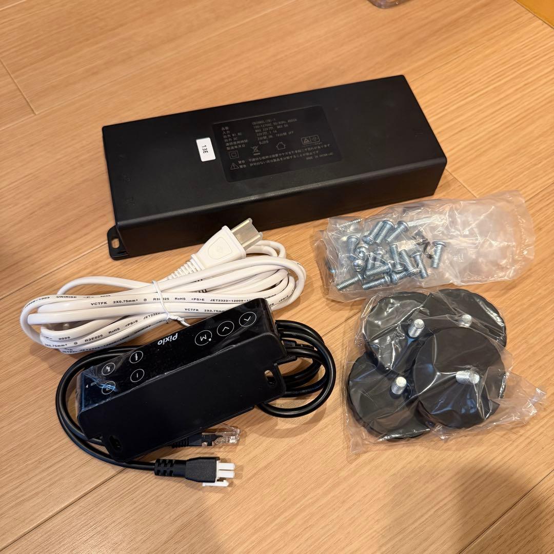 大特価■ Pixio ゲーミングデスク 電動 昇降 ホワイト 脚部のみ