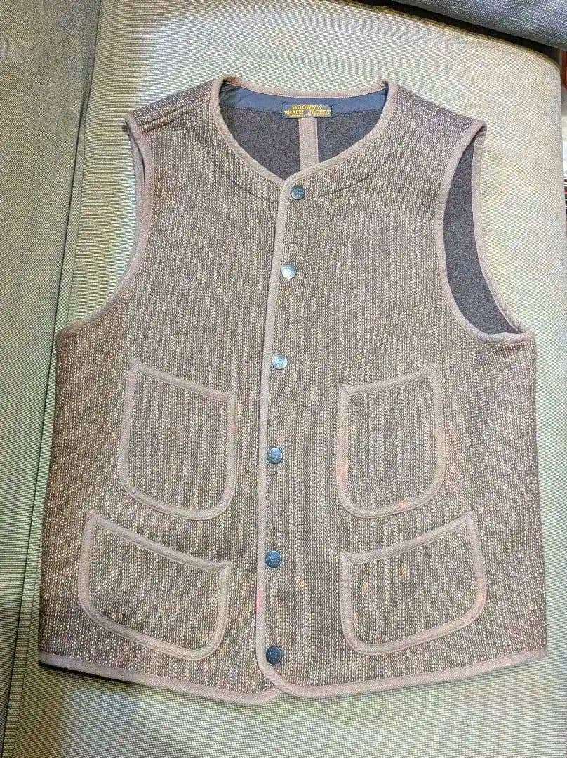 Brouin's Beach Jacket サイズ36 ブラウン