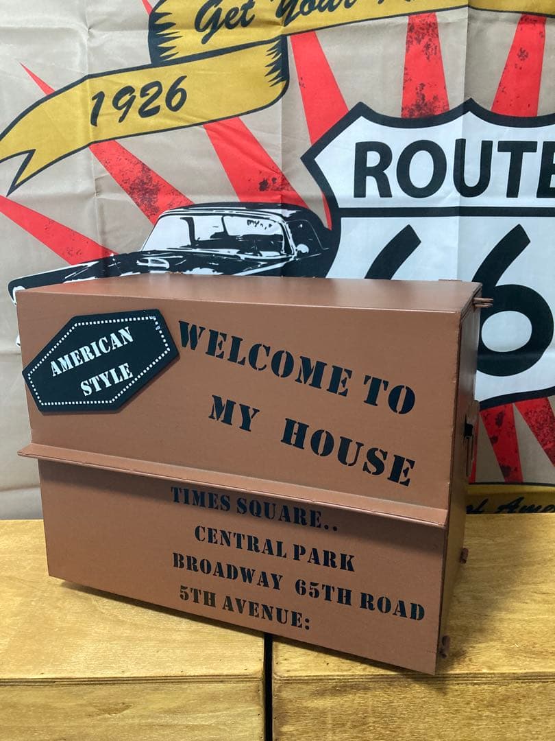 値下げ⤵︎⤵︎未使用　郵便ポスト　男前インテリアポスト