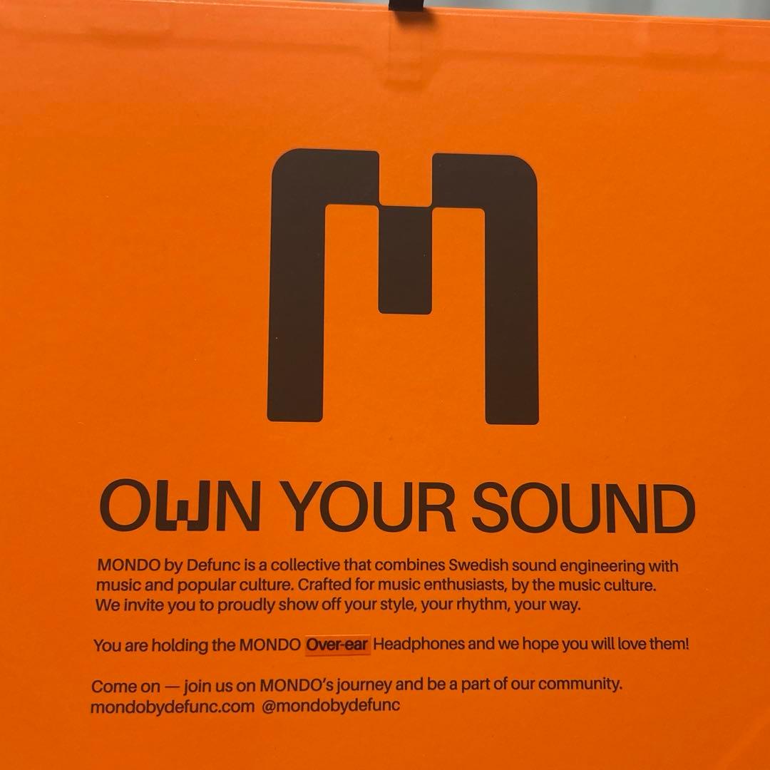 【美品】MONDO BY DEFUNCヘッドフォン トランスペアレント(クリア)