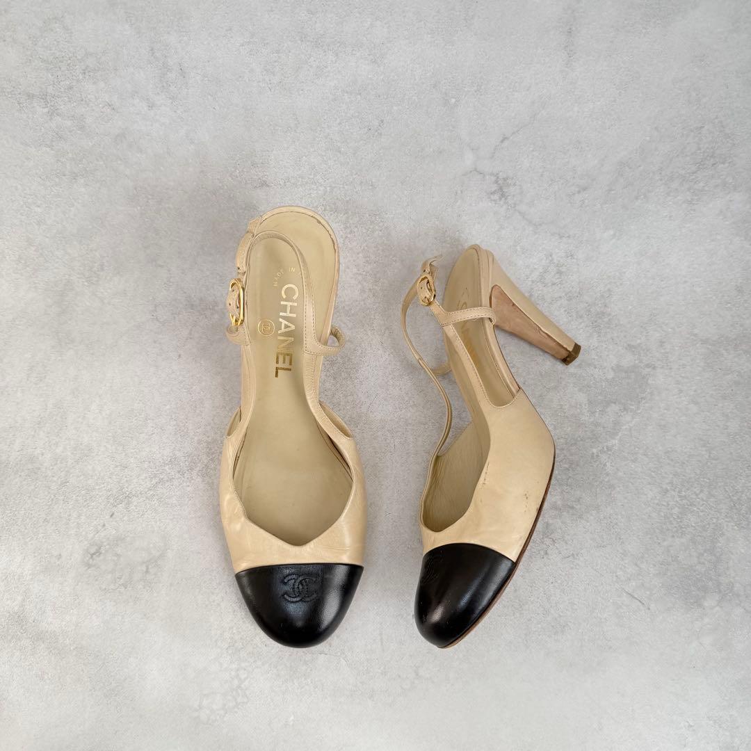 靴 Vintage Chanel Slingback Heels 41