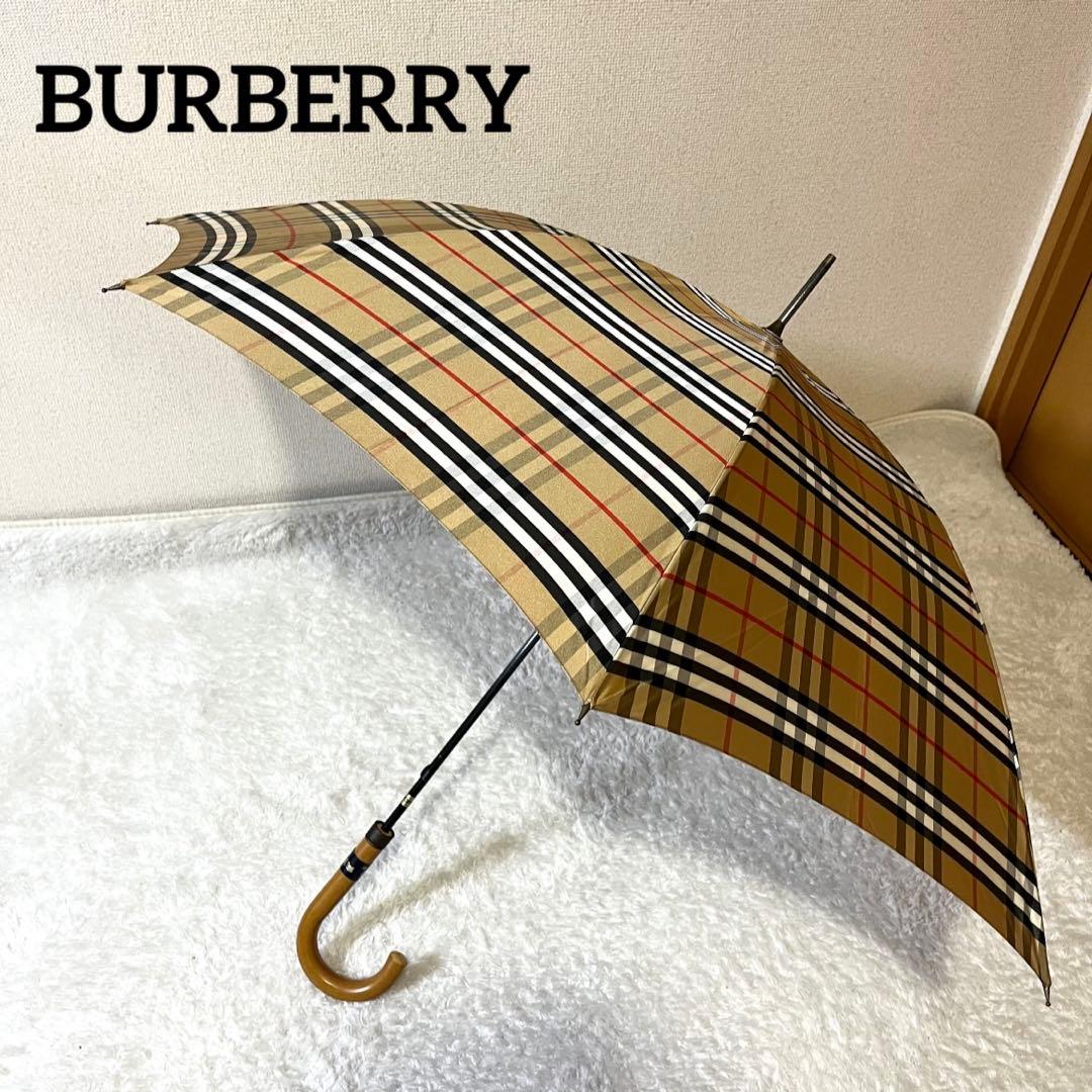 ✨美品✨Burberry バーバリー 長傘 雨傘 ノバチェック