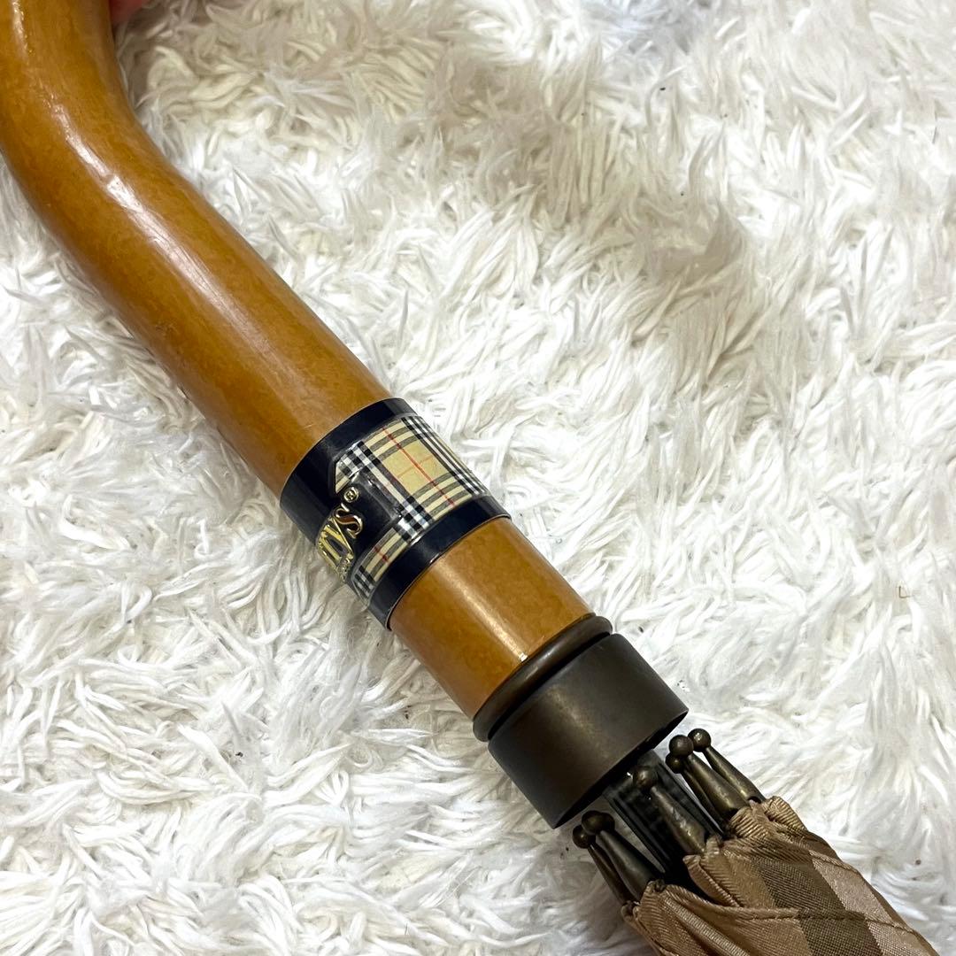 ✨美品✨Burberry バーバリー 長傘 雨傘 ノバチェック