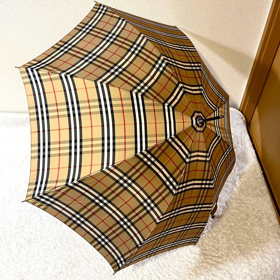 ✨美品✨Burberry バーバリー 長傘 雨傘 ノバチェック