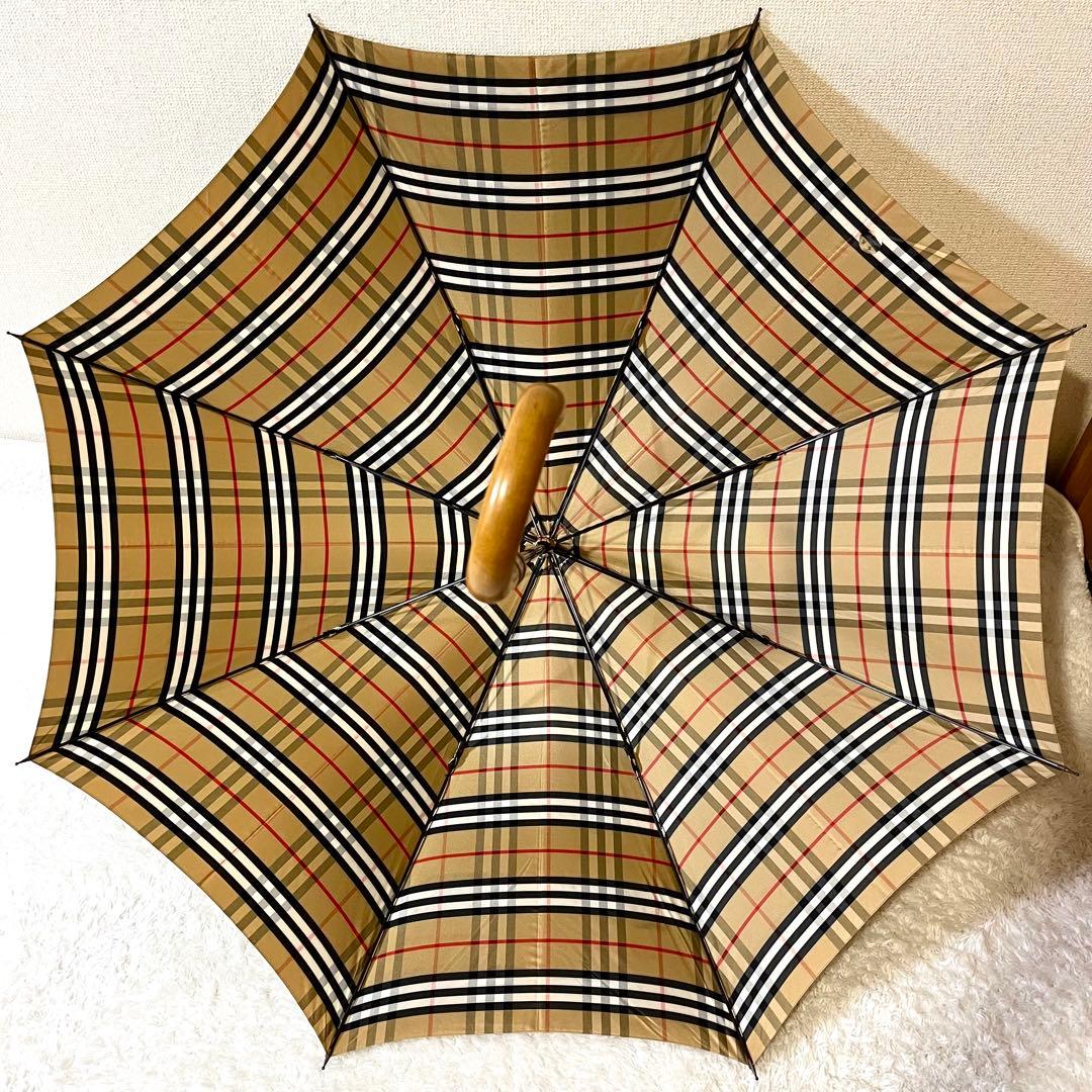 ✨美品✨Burberry バーバリー 長傘 雨傘 ノバチェック