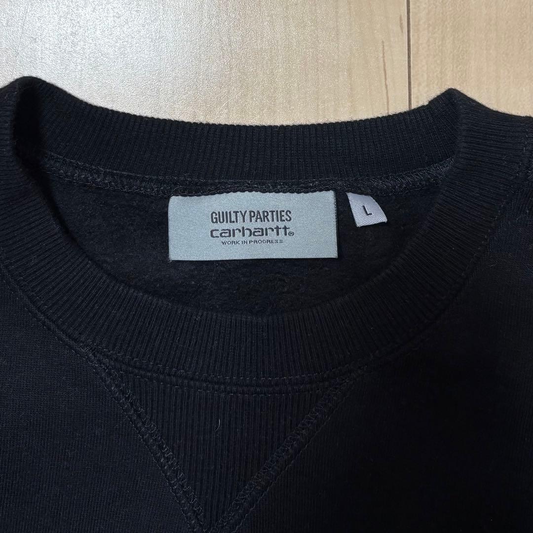 carhartt wakomaria コラボ スウェット トレーナー ブラック