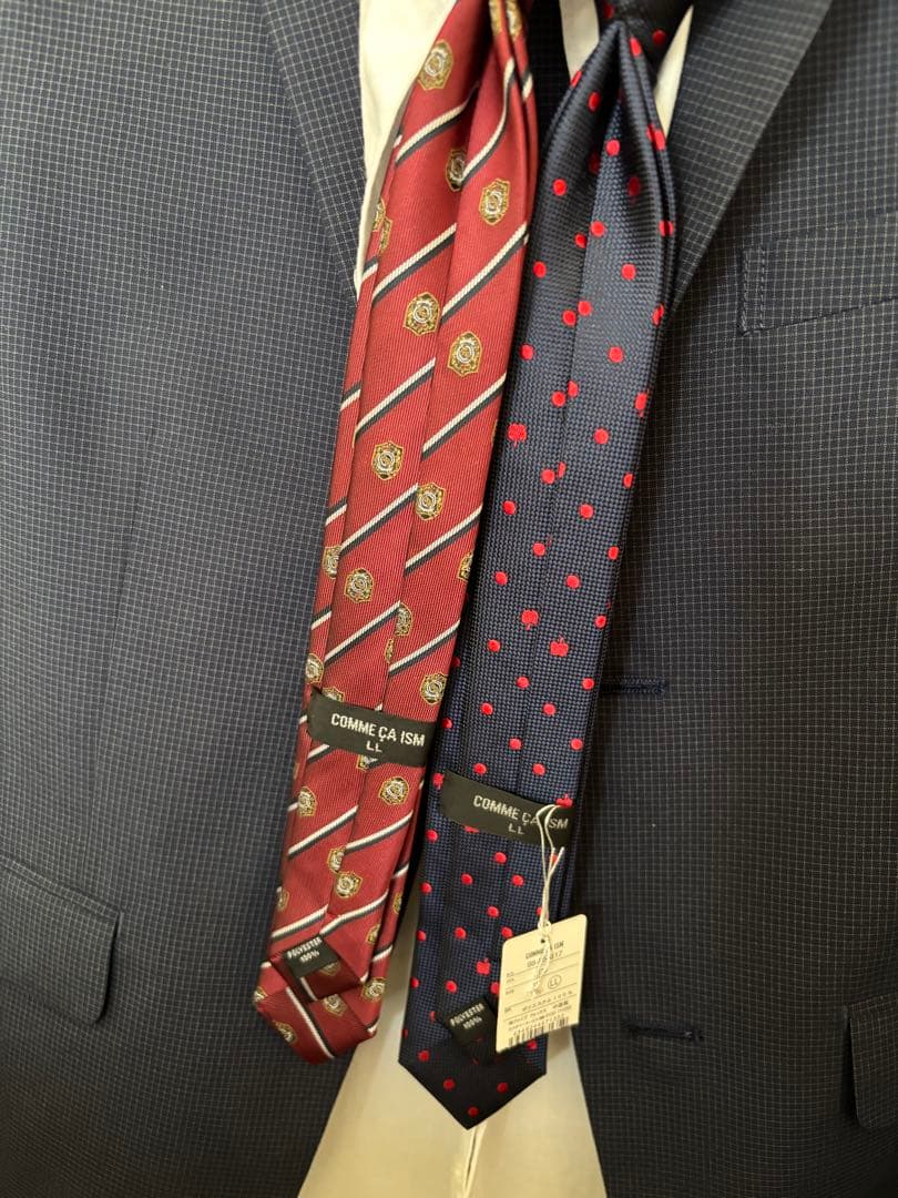 コムサイズム　卒業式　ボーイズ150cmスーツ上下セットシャツネクタイ2本付き