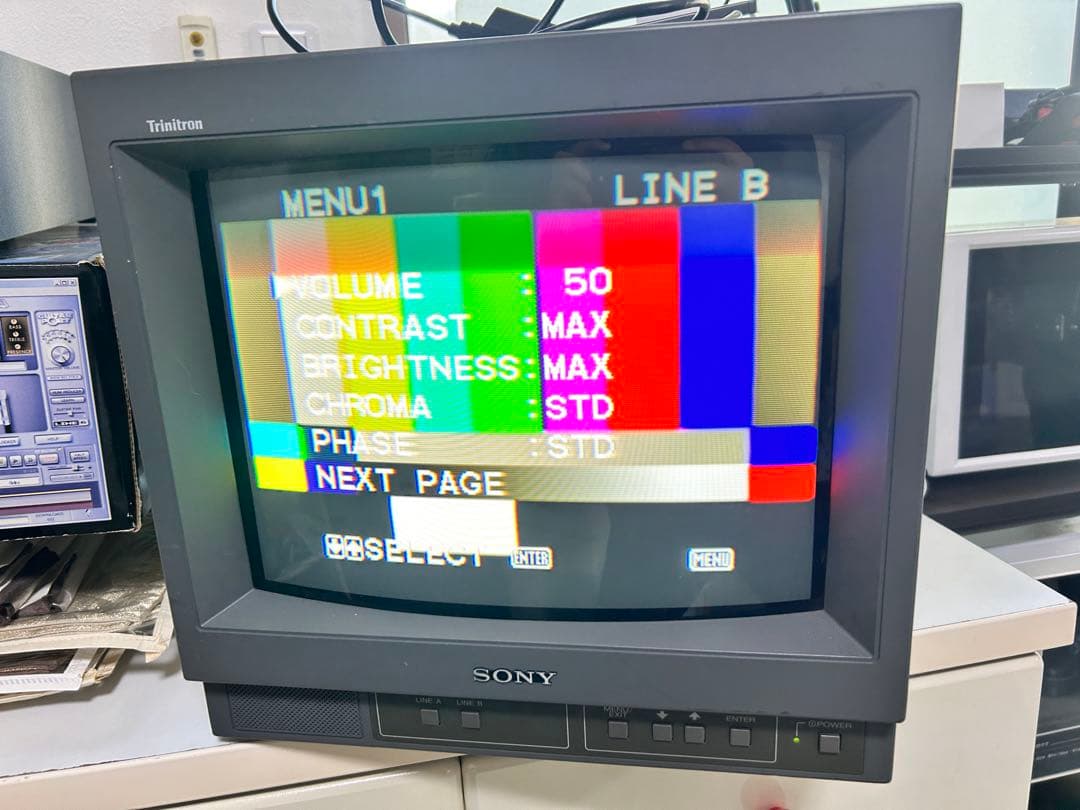 SONY PVM-14N5J 業務用モニター 動作確認済み ブラウン管モニター