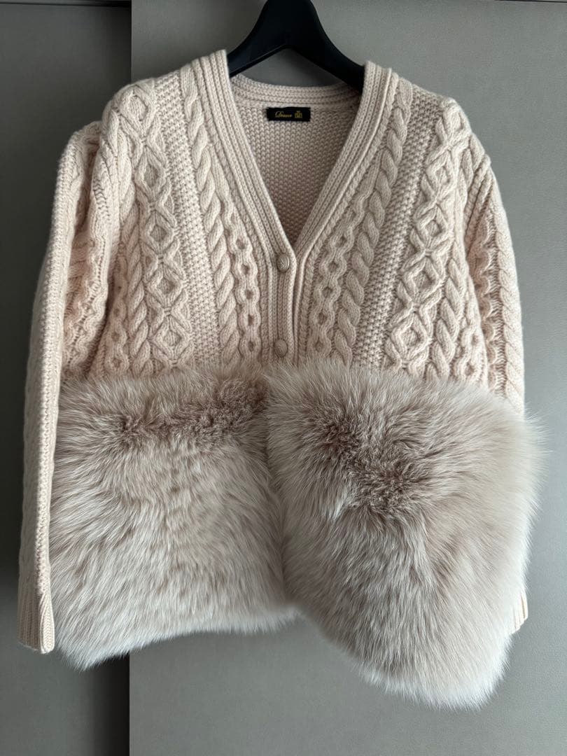 【新品・未使用】Drawer アランファーカーディガン