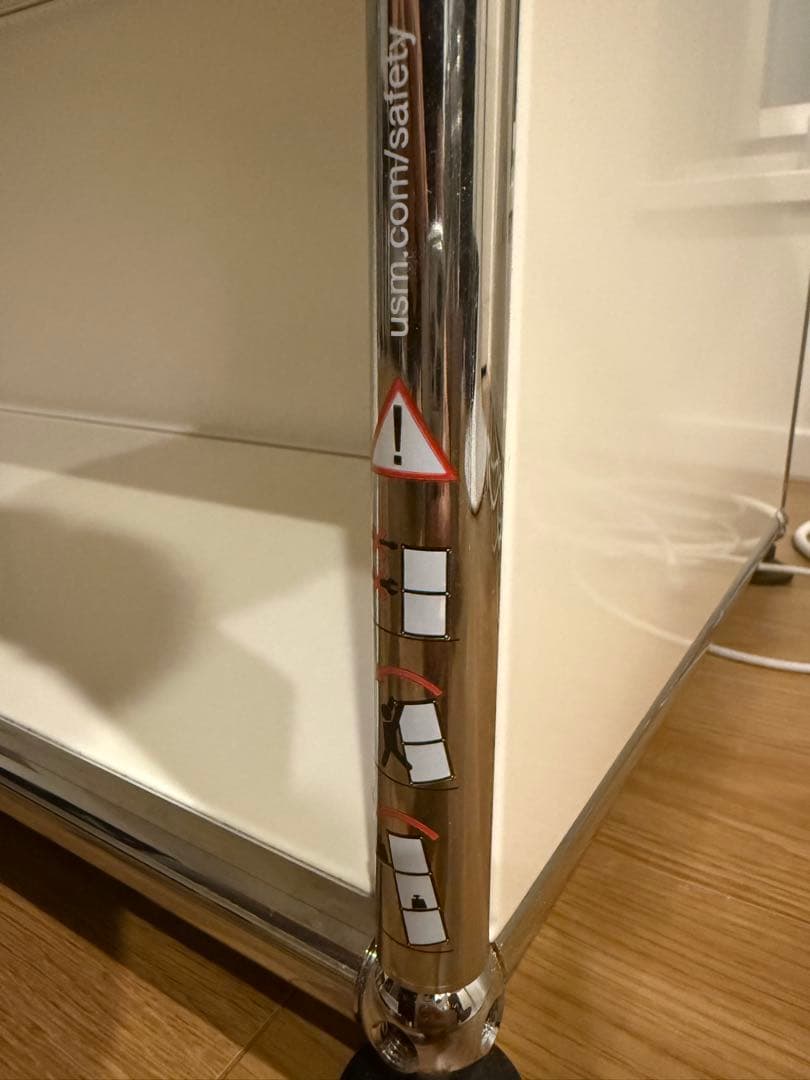 【美品】 USMハラー Haller 2段シェルフ ホワイト 即納