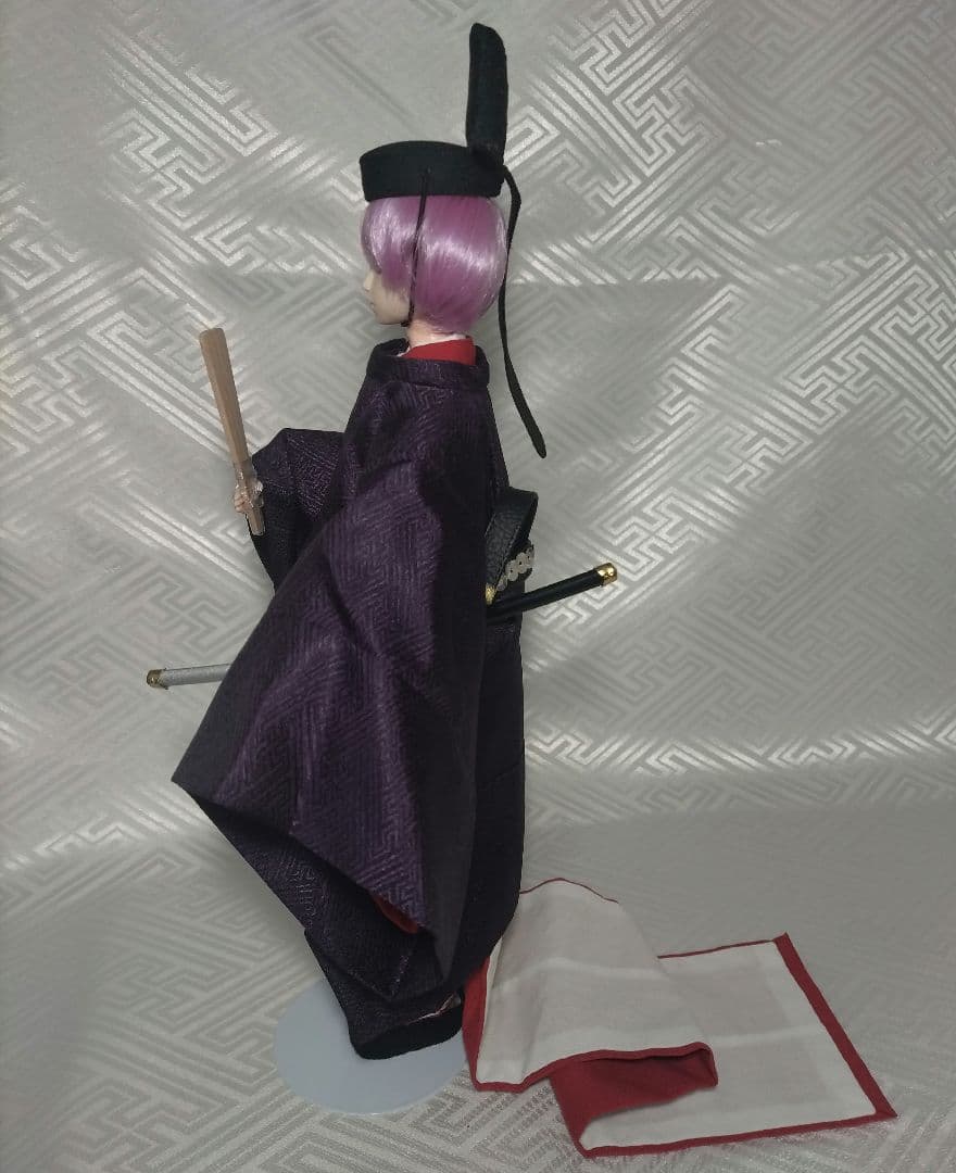 縫腋の袍(紫の束帯)/ドールサイズ