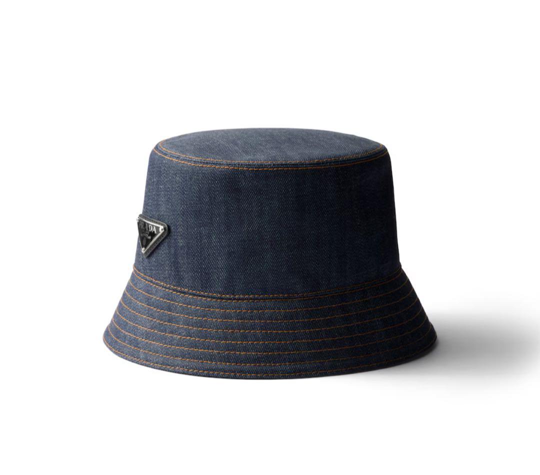 （新品）PRADA セルビッジデニム バケットハット XL プラダ