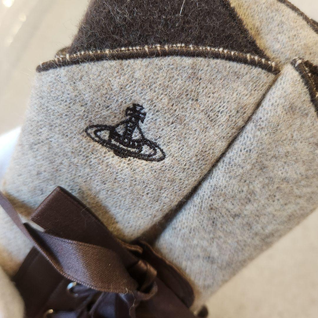 Vivienne Westwood リボン編み上げ手袋 21～22cmレディース