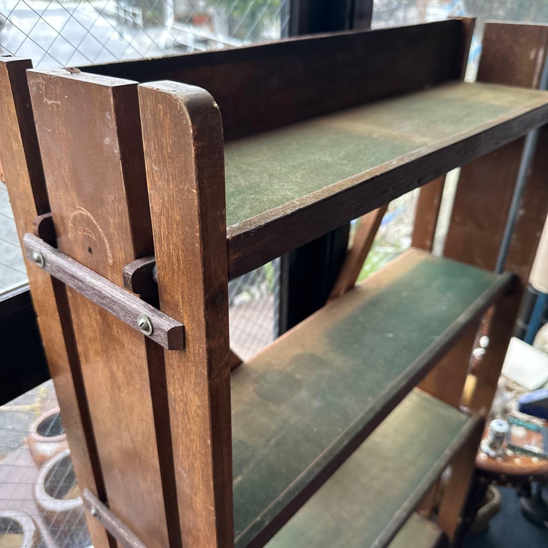 最終お値下げ‼️ヴィンテージ　本棚　木製　味があって大変おしゃれ