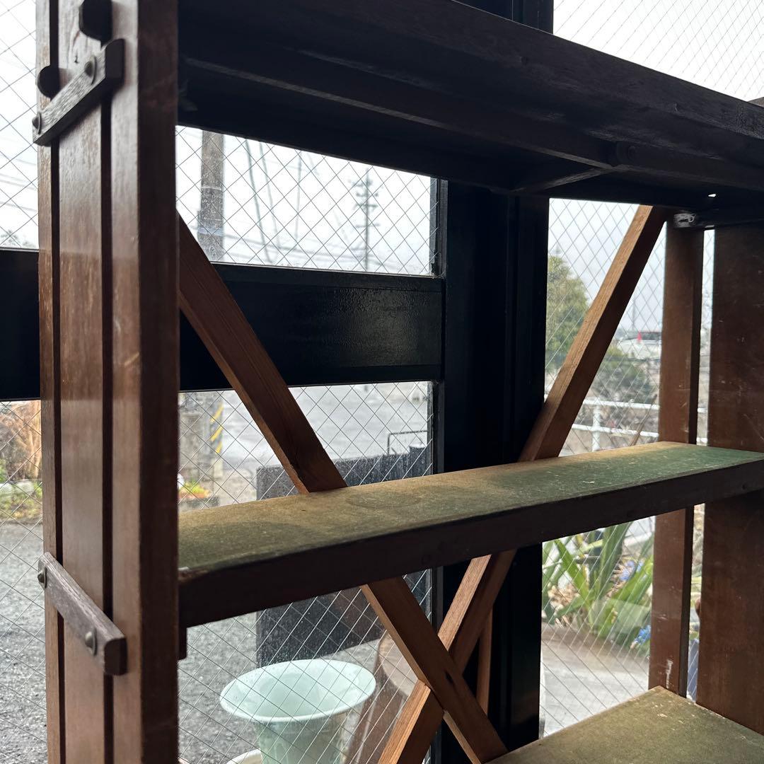 最終お値下げ‼️ヴィンテージ　本棚　木製　味があって大変おしゃれ