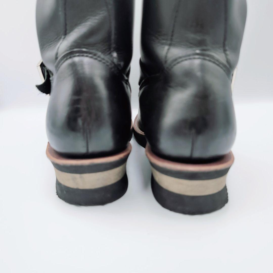 【良品】Hawkins　40015 スチールトゥ　エンジニアブーツ　黒　25cm