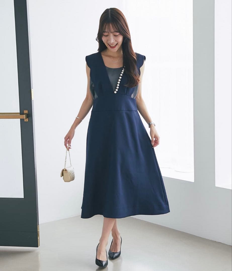 la boutique bon bon スカラップパールフレアジャンドレ