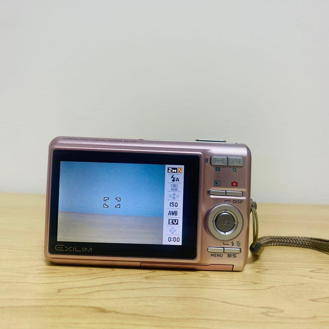 【美品】CASIO カシオ　EXILIM EX-Z77 ピンク デジカメ