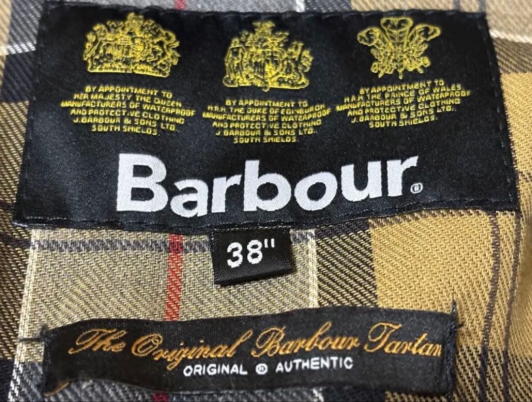 ニ*ク様 Barbour bedale SL ネイビー ノンオイル　non wa