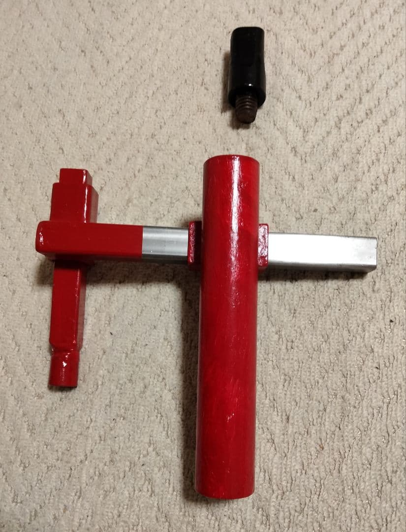 タイヤチェンジャーをギアレンチ仕様に変更するためのマウントヘッド取付金物＋台座