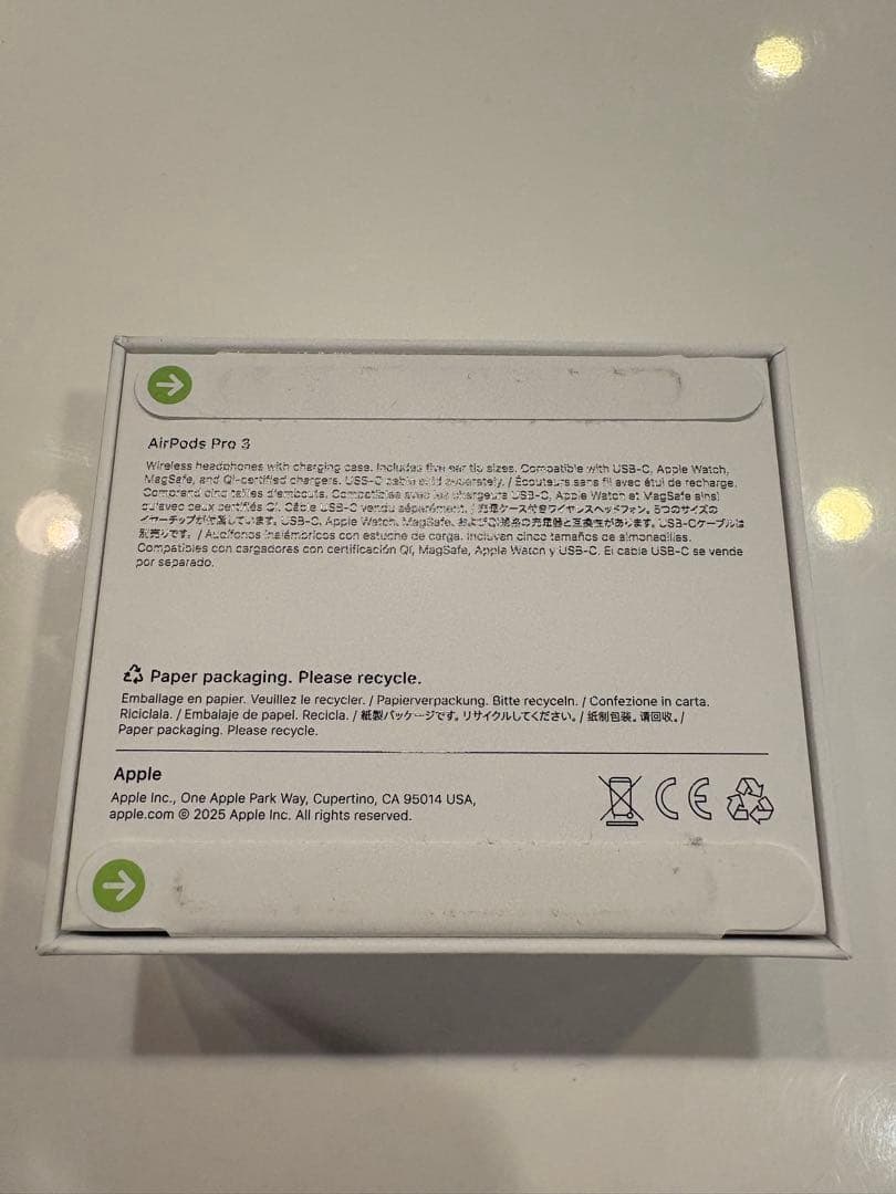 新品未使用 AirPods Pro 3 本体 保証書付 購入日2025/12/7