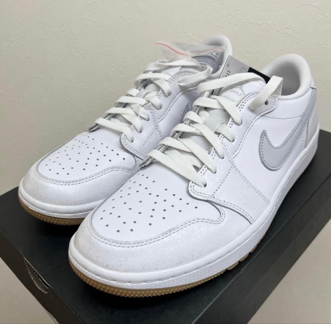 ゴルフシューズ　Nike Air Jordan 1 Low ホワイト/グレー