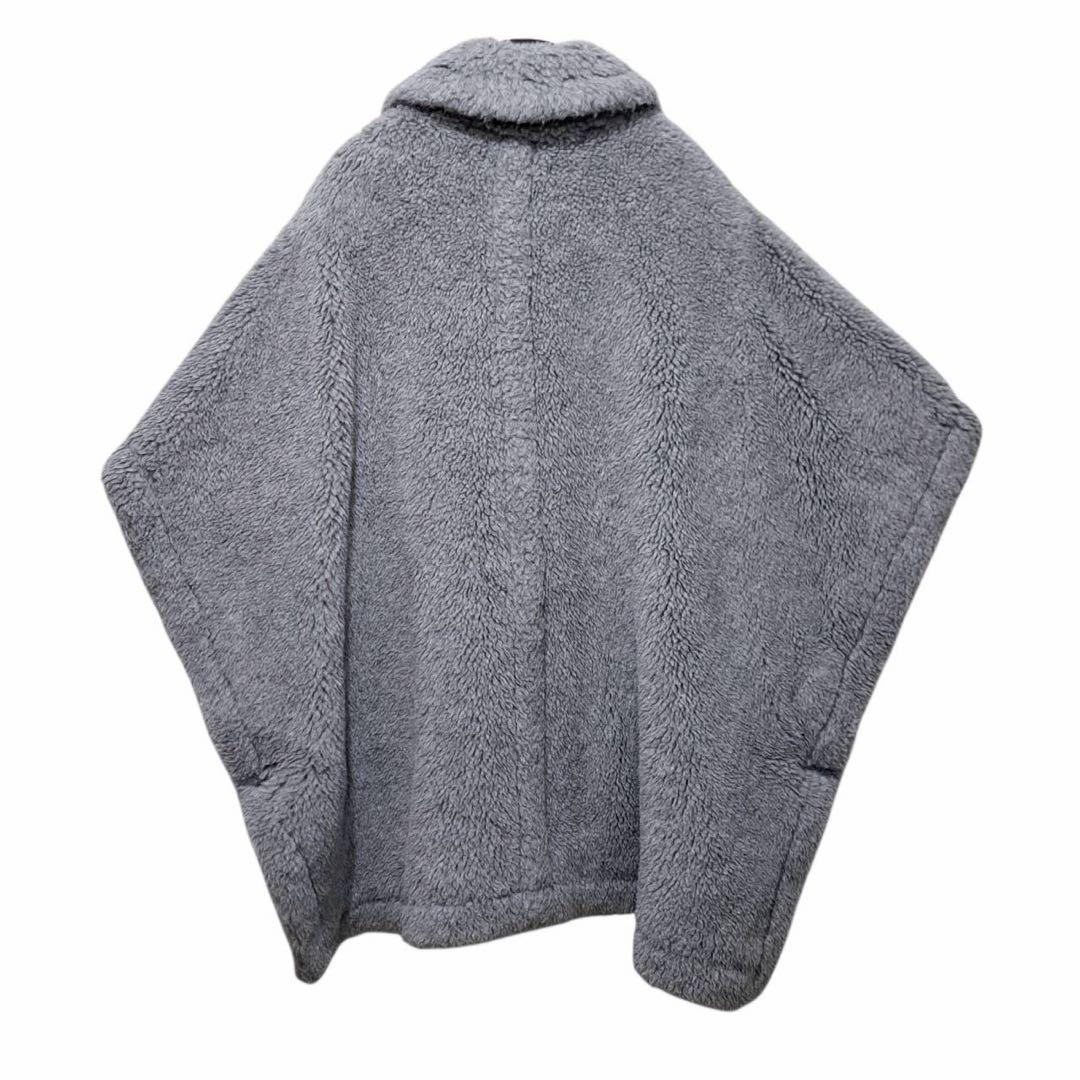 Max Mara アルパカ　ウール　シルク テディベア ポンチョ ケープ コート