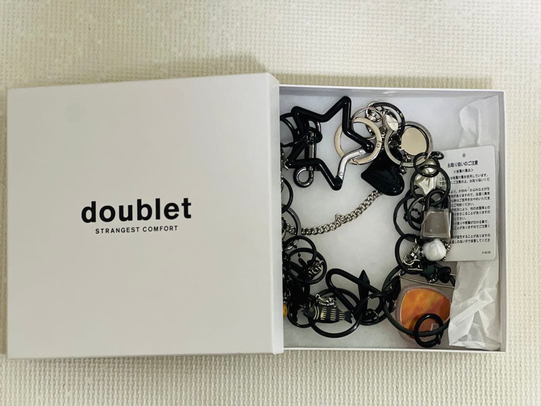 【未使用】　doublet ダブレット25AW KEY CHAIN BLACK