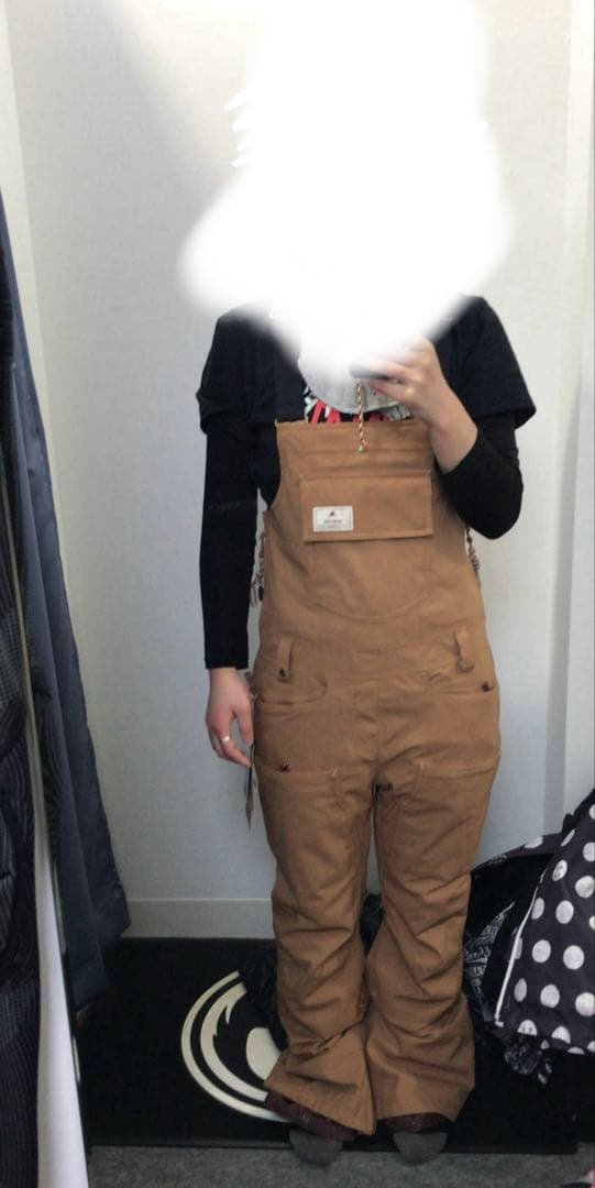 BURTON ベージュ 女性用 スノーボードオーバーオールSサイズ