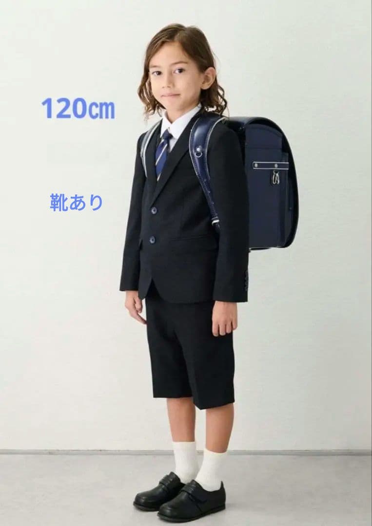 プティマイン　120cm ネイビー スーツ・ブレザー&セレモニー靴　20cm