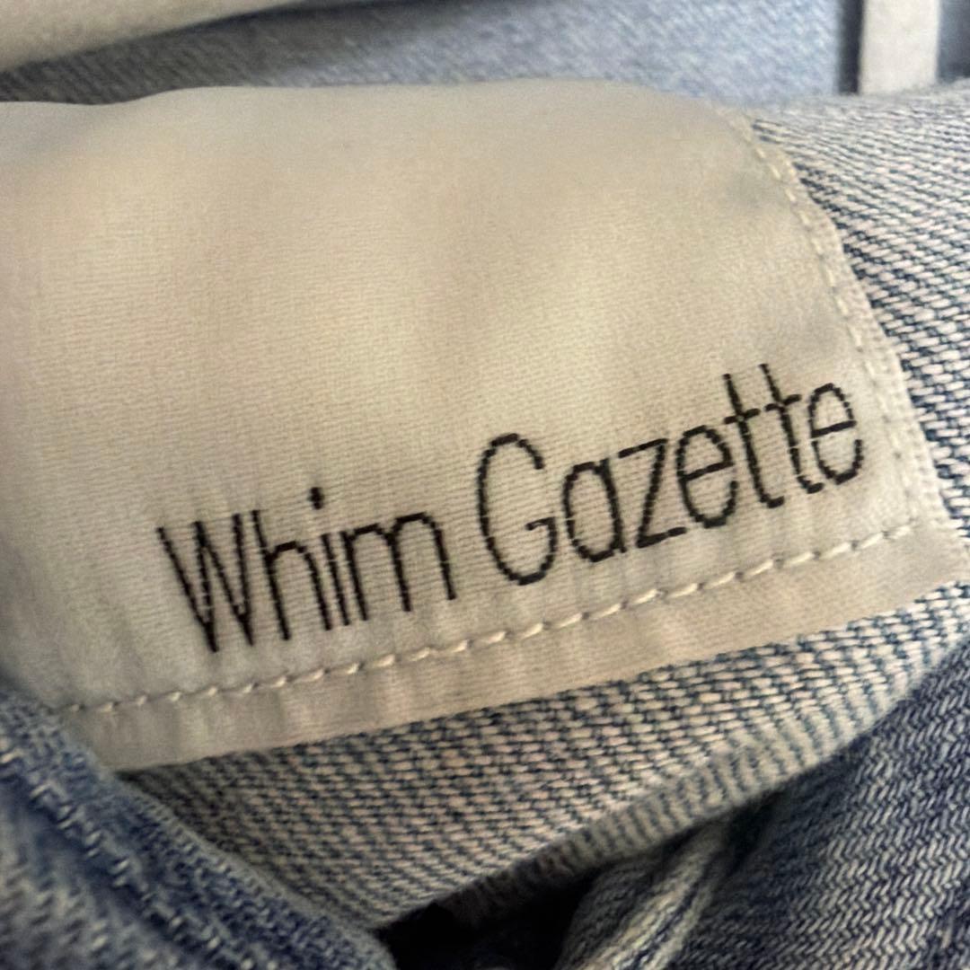 Whim Gazette デニムブルー シャツ