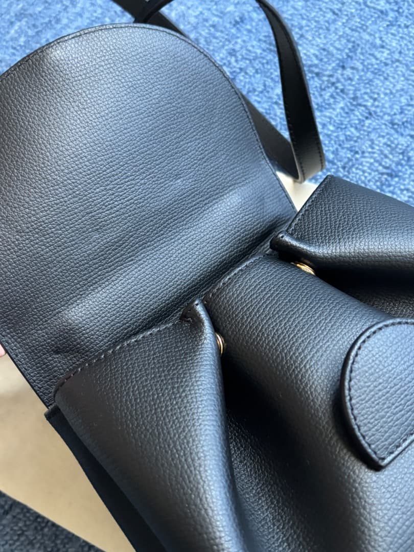 値下げ　POLENE Numero Un Nano ブラックショルダー バッグ