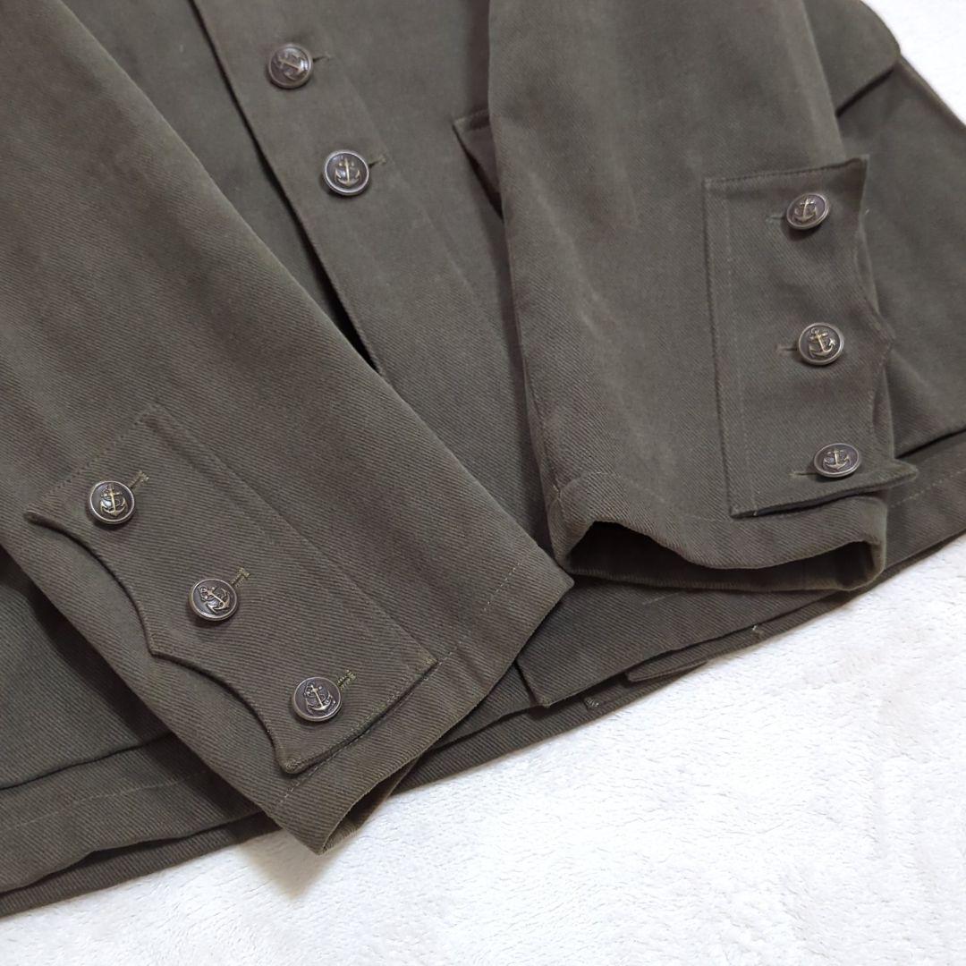 希少デザイン 48 アニエスベー スロバキア製 ミリタリー ナポレオンコート