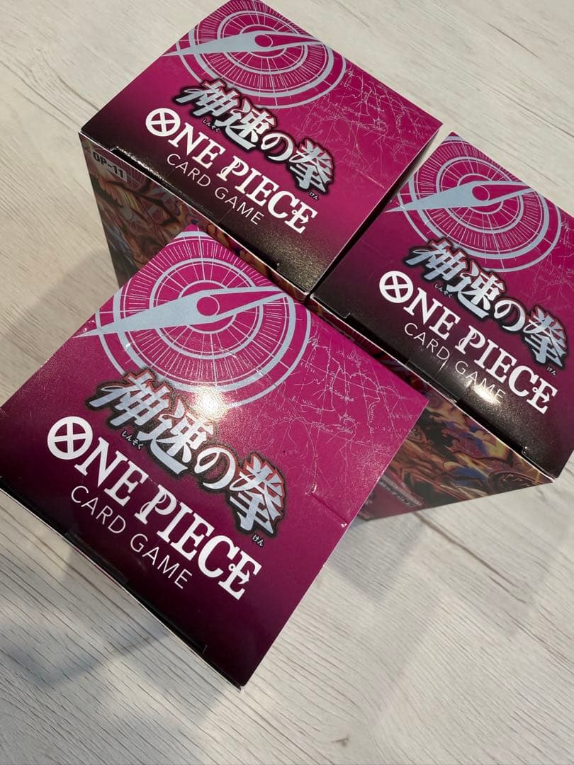 ワンピースカード　神速の拳　BOX 新品未開封　テープ付き