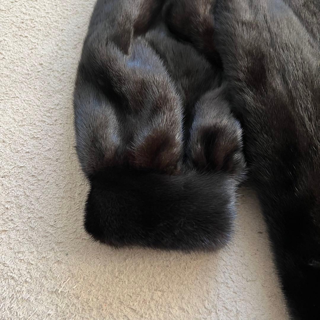 美品　サガミンク　ロイヤル　ミドル丈　最高級ミンク　毛皮　ファーコート