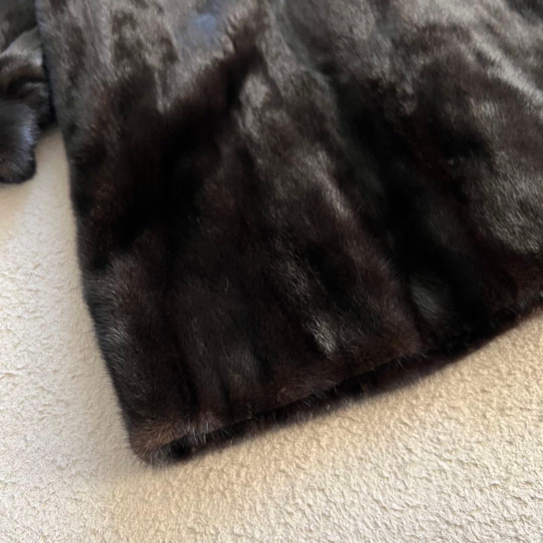 美品　サガミンク　ロイヤル　ミドル丈　最高級ミンク　毛皮　ファーコート