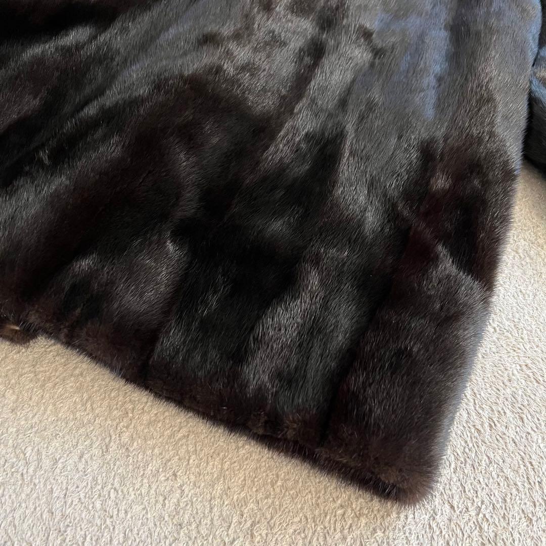 美品　サガミンク　ロイヤル　ミドル丈　最高級ミンク　毛皮　ファーコート