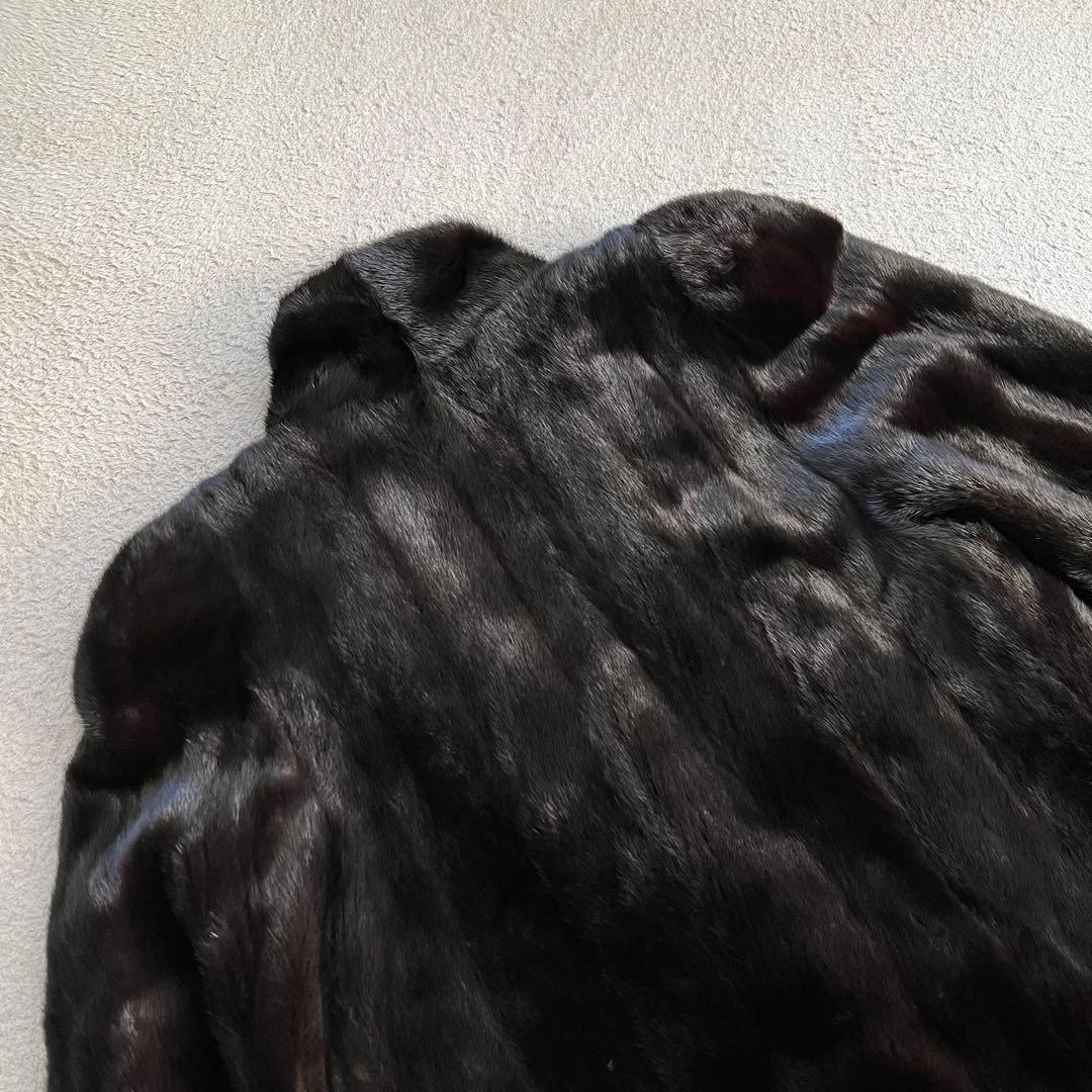 美品　サガミンク　ロイヤル　ミドル丈　最高級ミンク　毛皮　ファーコート
