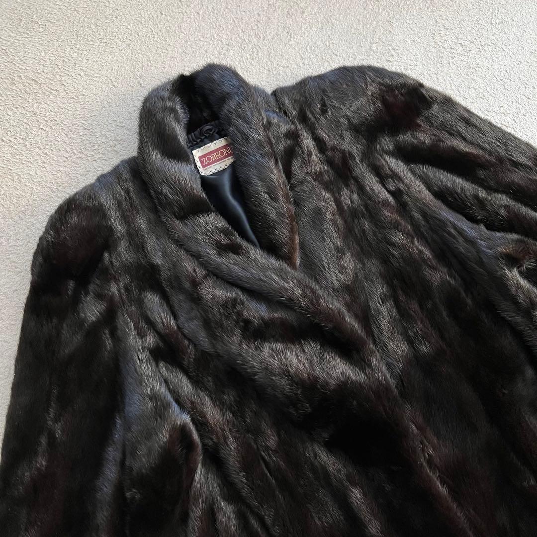 美品　サガミンク　ロイヤル　ミドル丈　最高級ミンク　毛皮　ファーコート