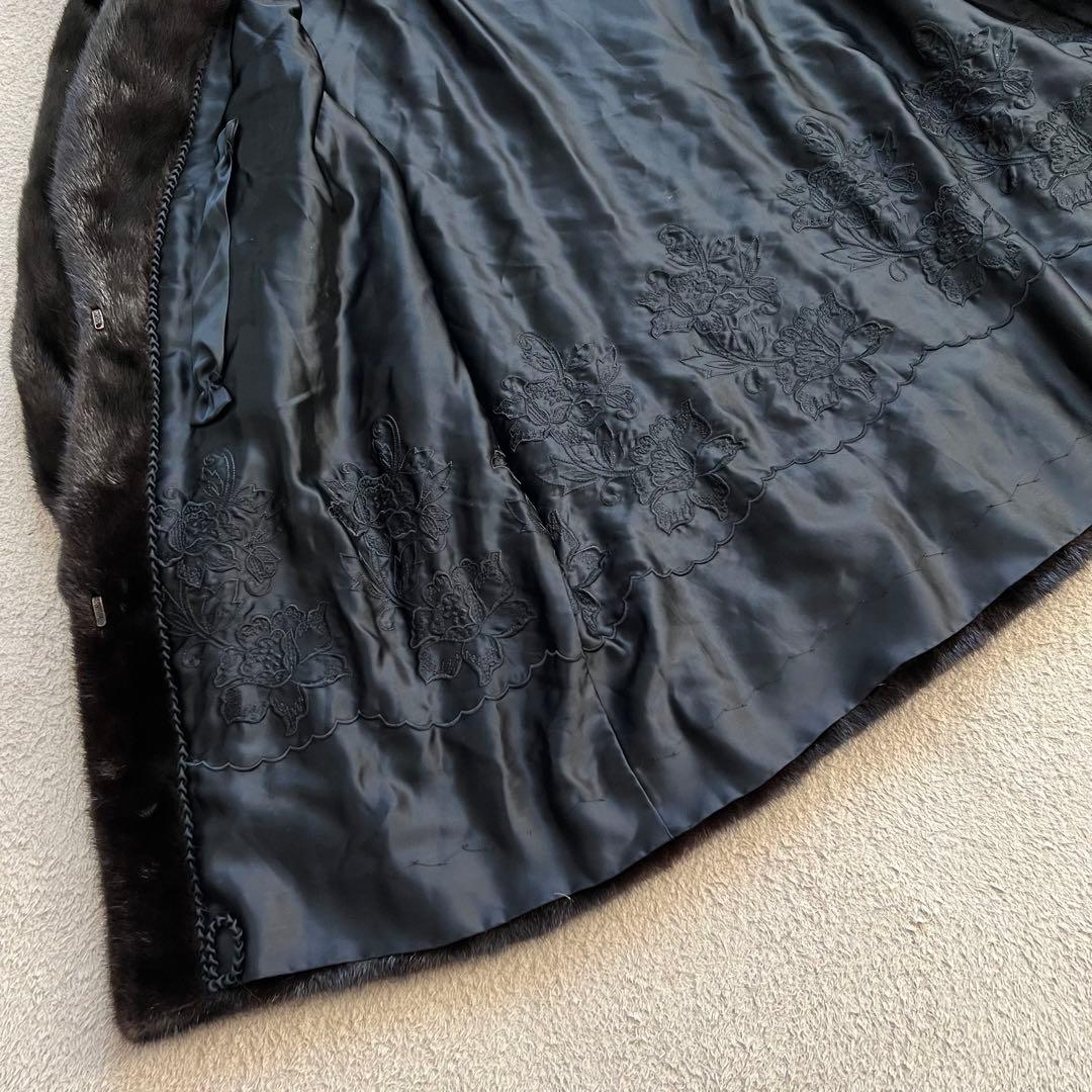 美品　サガミンク　ロイヤル　ミドル丈　最高級ミンク　毛皮　ファーコート